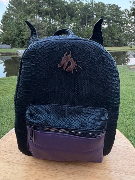Disney Handbags - NWOT Disney Villain Black Dragon Maleficent Backpack